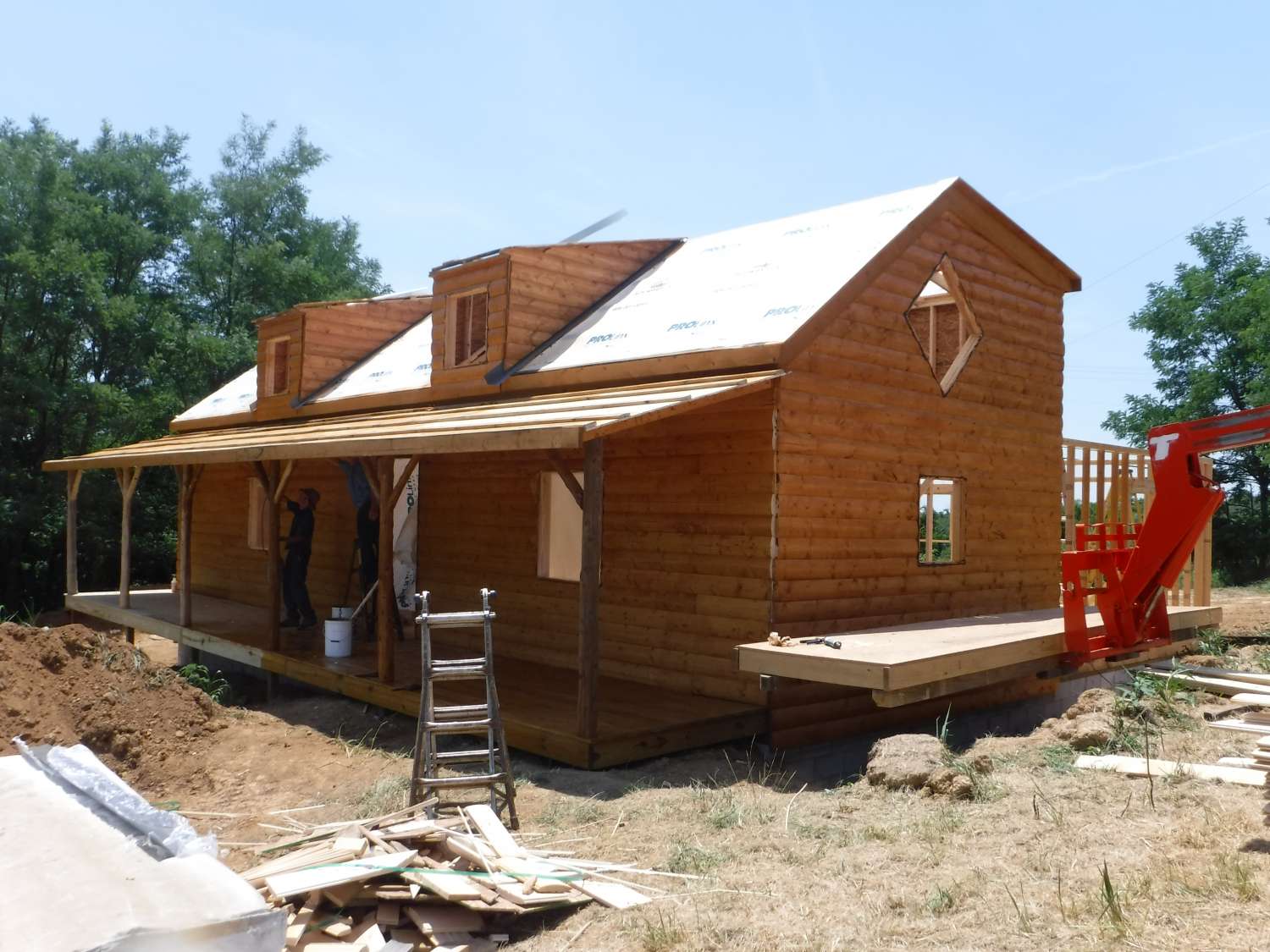 construction process of cabin