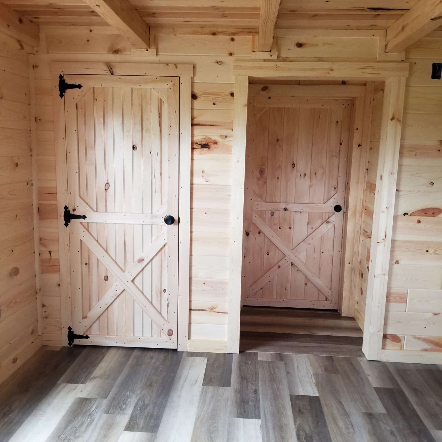 Doors in cabin